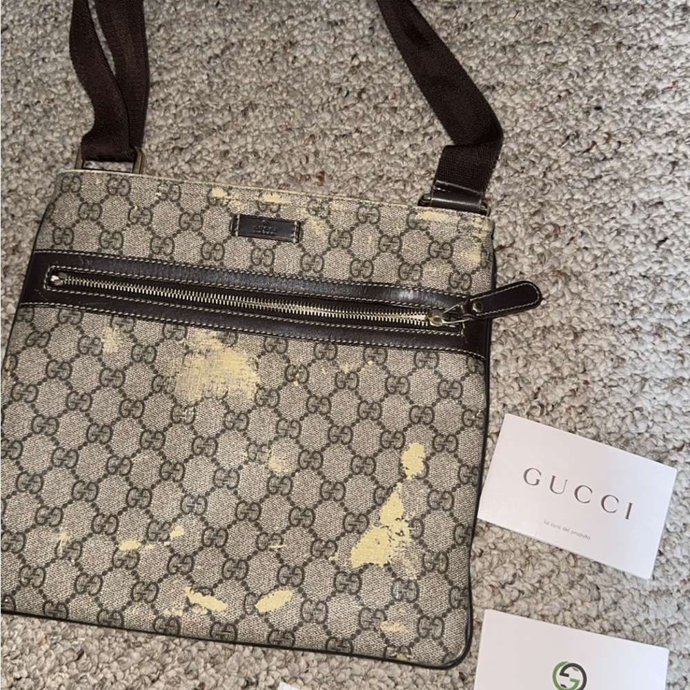 Gucci GG Patterned Cross body  Bag